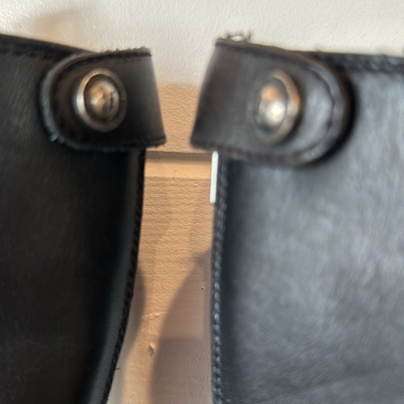 Black Leather Knee-High Boots - Picture 5 of 13